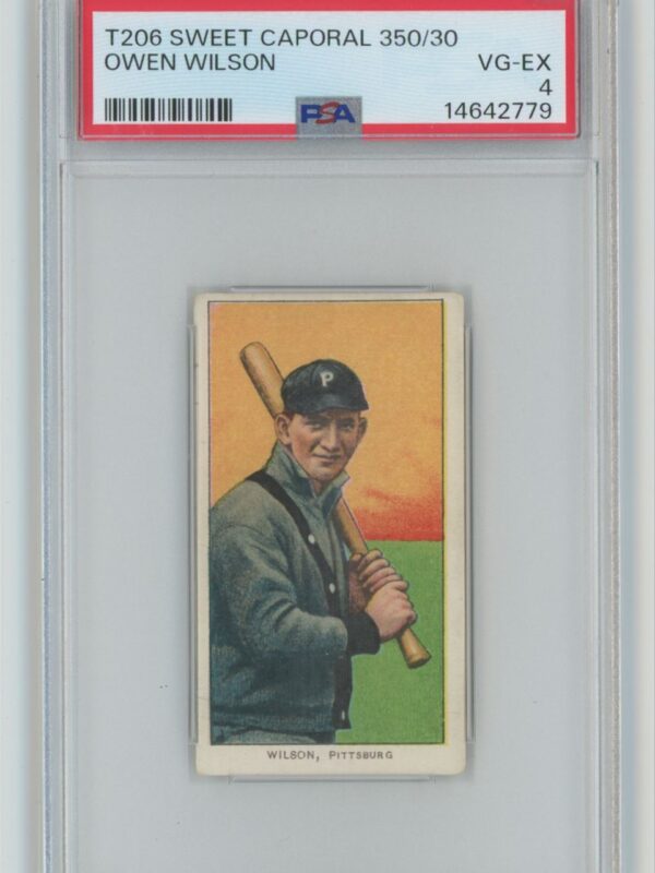 1909 WHITE BORDER OWEN WILSON 14642779 PSA 4 PITTSBURGH POP 5 ONLY 11 HIGHER 286720037595