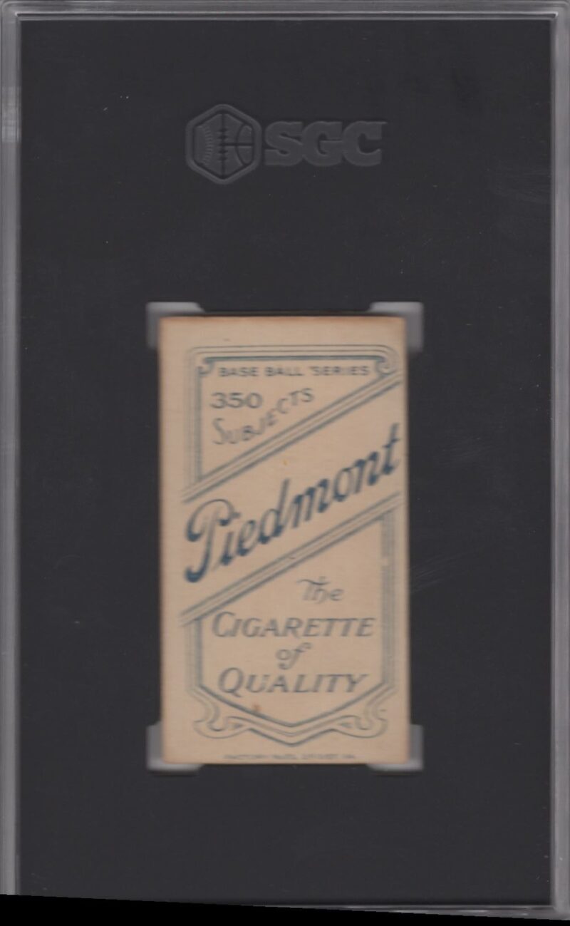 1910 PIEDMONT T206 LARRY MCLEAN POP 47 SGC 3 CINCINNATI - Image 3