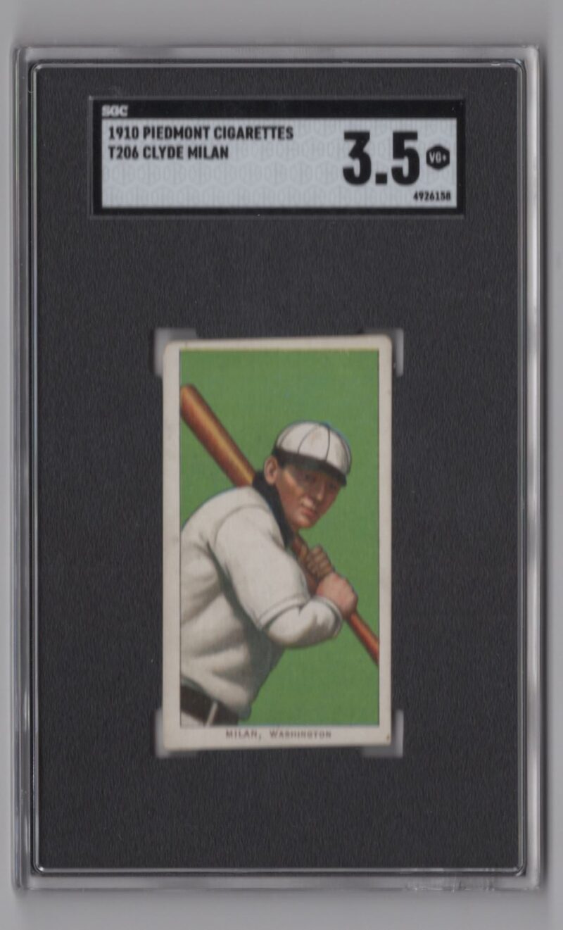 1910 PIEDMONT WHITE BORDER CLYDE MILAN 4926158 SGC 3.5 WASHINGTON