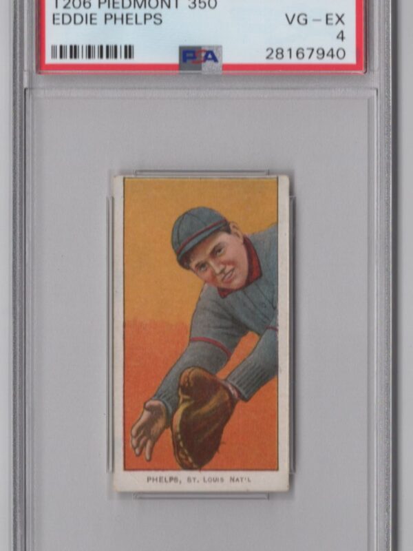 1910 PIEDMONT WHITE BORDER EDDIE PHELPS PSA 4 ST. LOUIS TOTAL POP 52