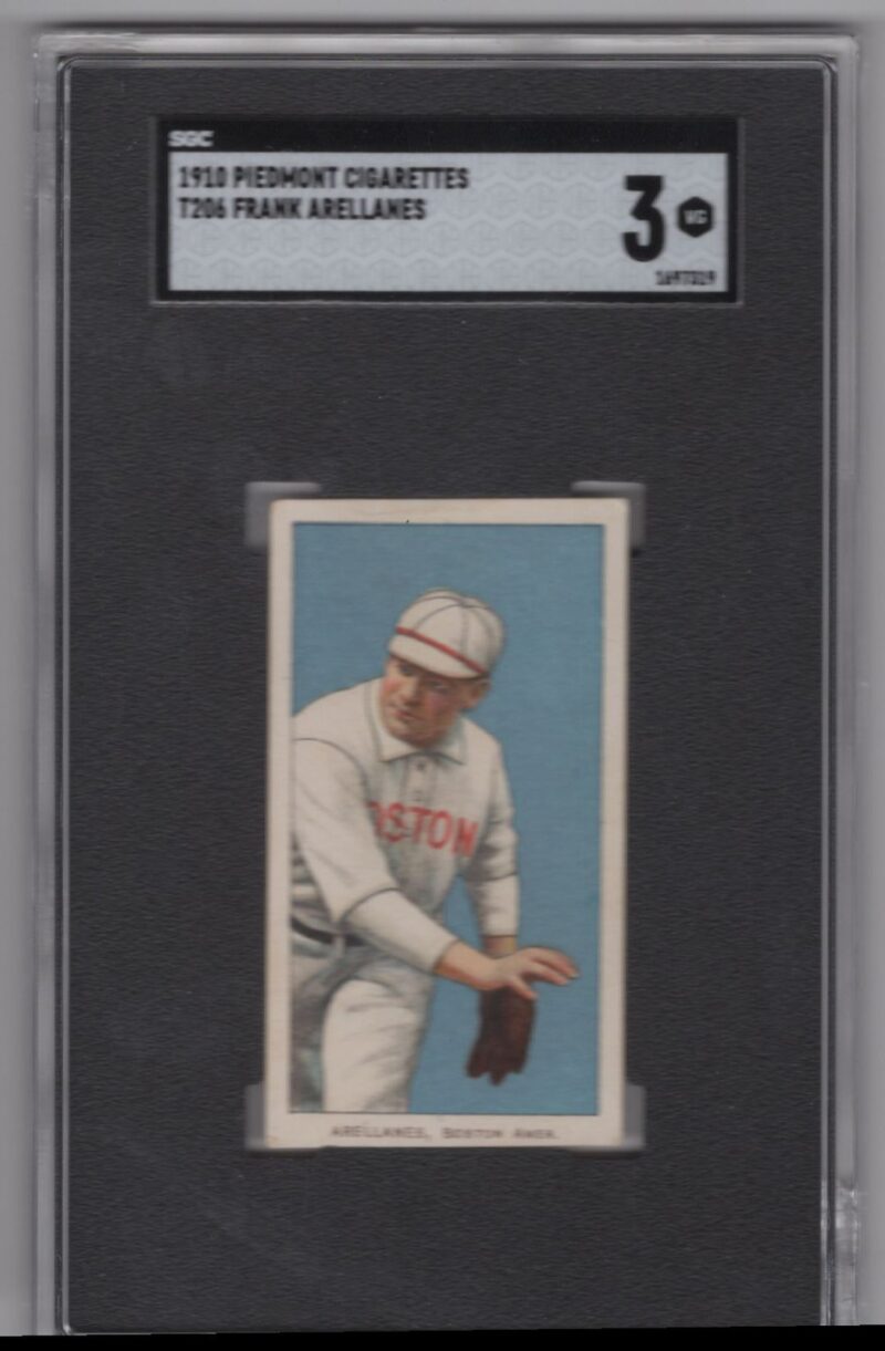 1910 PIEDMONT WHITE BORDER FRANK ARELLANES 1697319 SGC 3 BOSTON