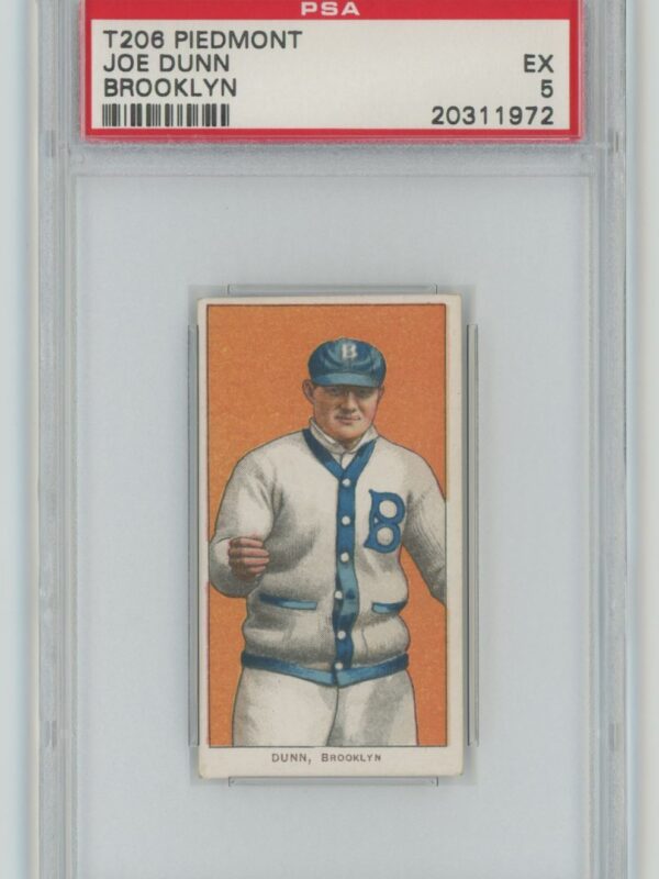 1910 PIEDMONT WHITE BORDER JOE DUNN PSA 5 BROOKLYN POP 13