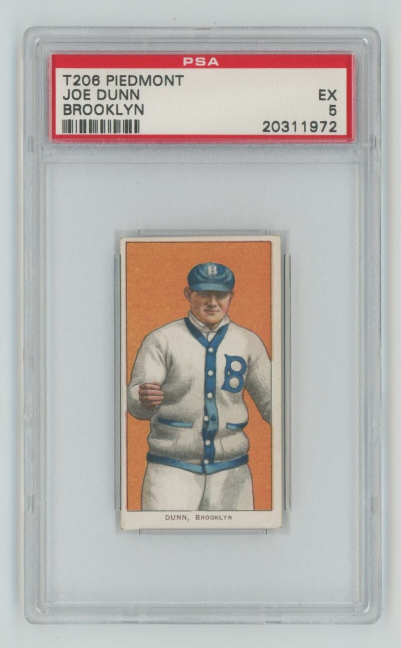 1910 PIEDMONT WHITE BORDER JOE DUNN PSA 5 BROOKLYN POP 13