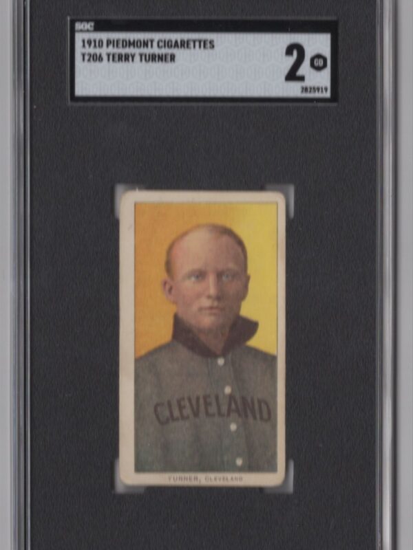 1910 PIEDMONT WHITE BORDER TERRY TURNER SGC 2 CLEVELAND