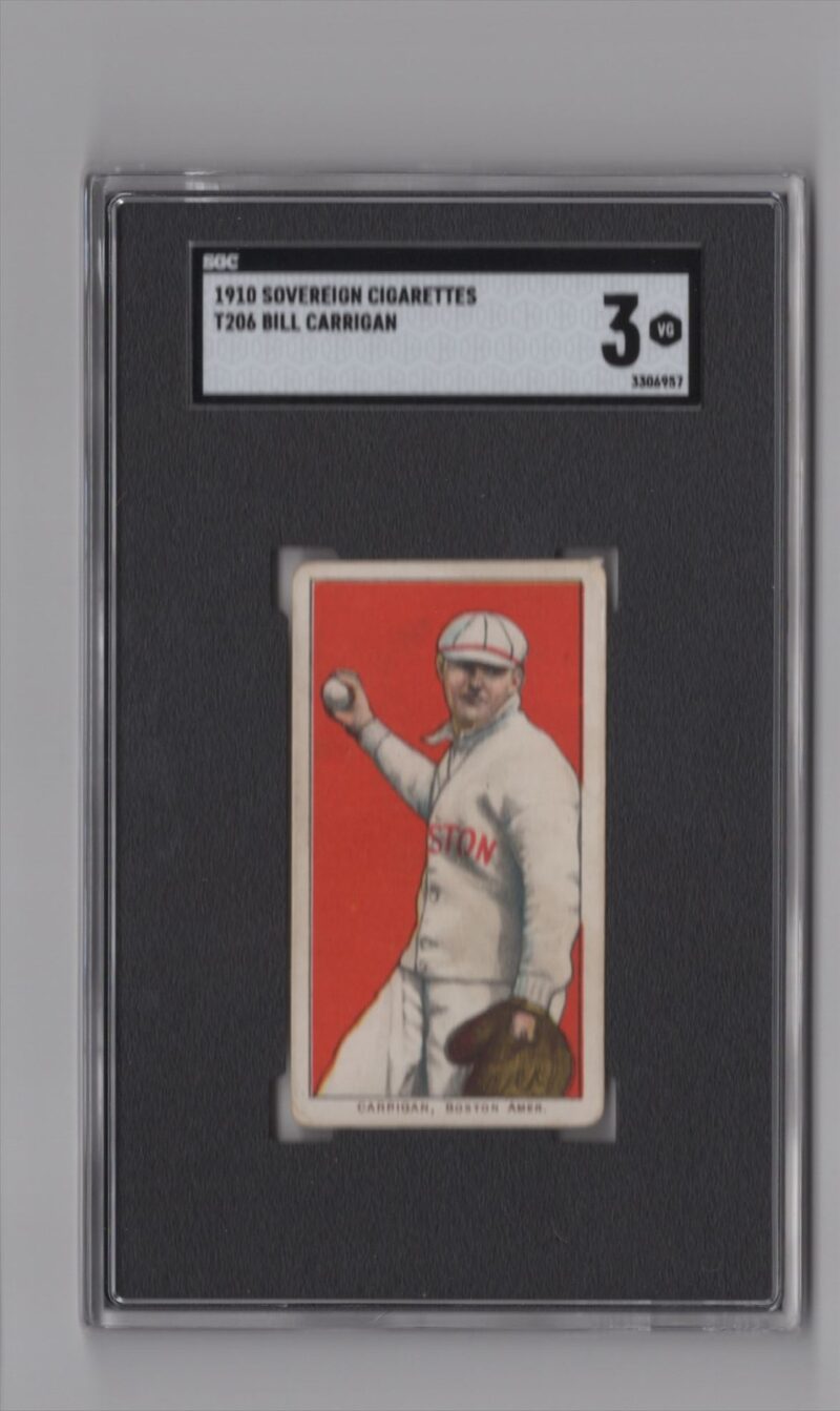 1910 SOVEREIGN WHITE BORDER BILL CARRIGAN SGC 3 BOSTON SOVEREIGN BACK 286512224935
