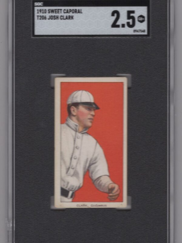 1910 SWEET CAPORAL WHITE BORDER JOSH CLARK SGC 2.5 COLUMBUS