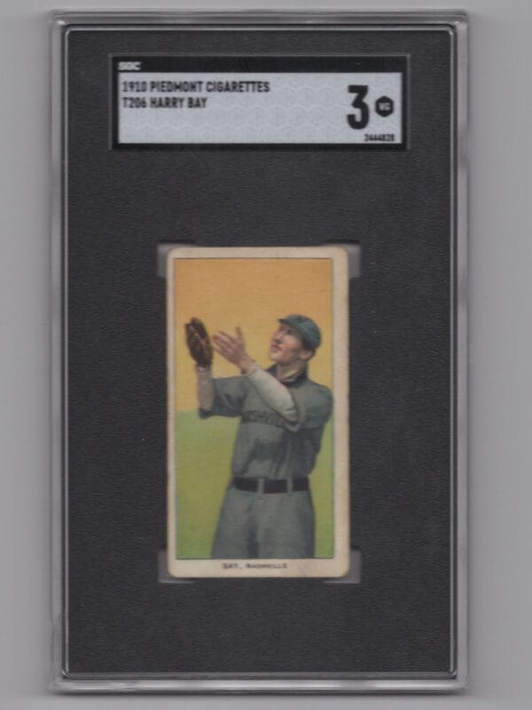 1910 T206 WHITE BORDER HARRY BAY SGC 3 NASHVILLE
