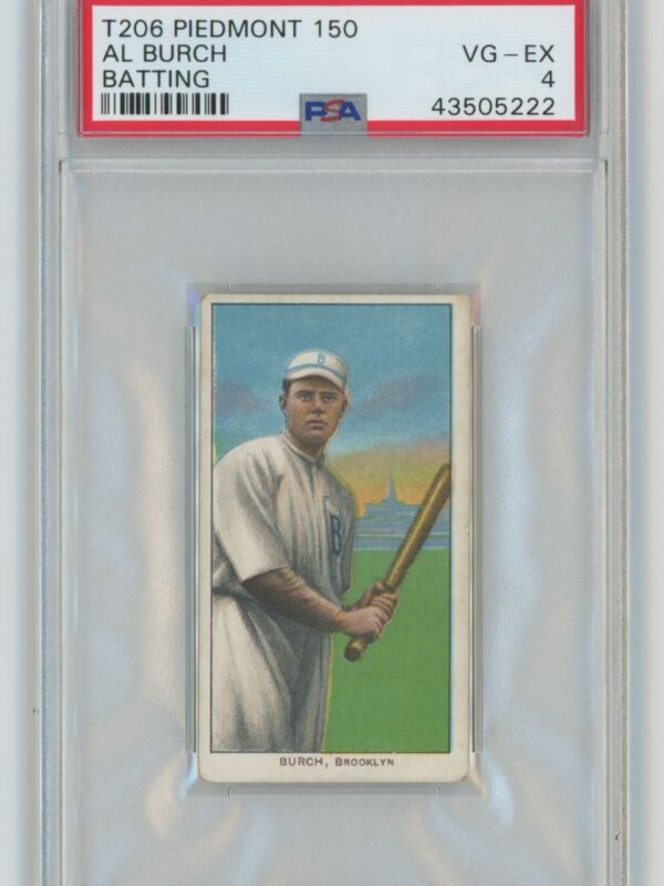 1910 WHITE BORDER AL BURCH 43505222 PSA 4 BROOKLYN POP 10 ONLY 14 HIGHER