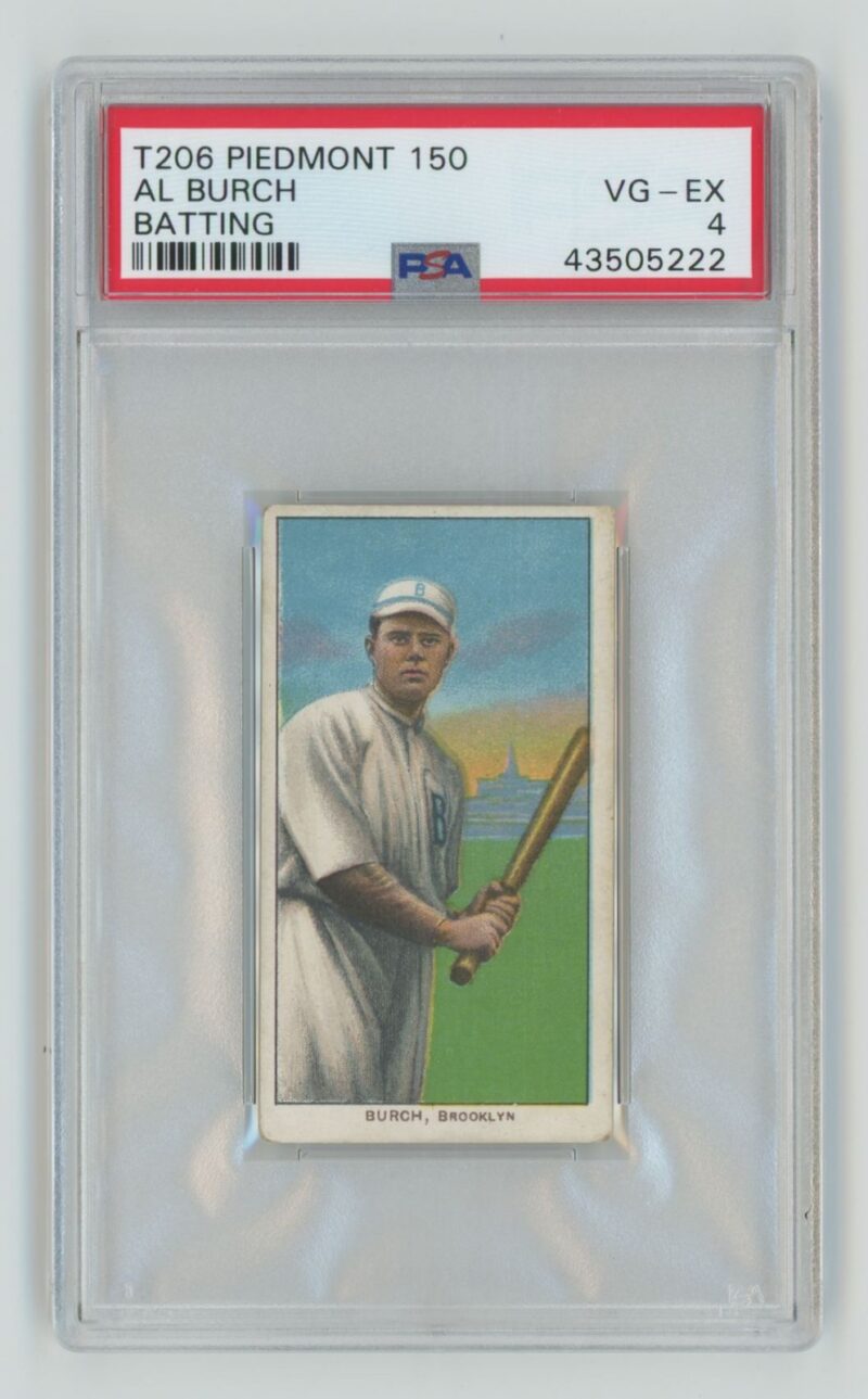1910 WHITE BORDER AL BURCH 43505222 PSA 4 BROOKLYN POP 10 ONLY 14 HIGHER