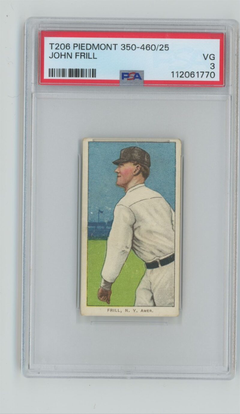 1911 PIEDMONT WHITE BORDER JOHN FRILL PSA 3 NEW YORK 286667043735