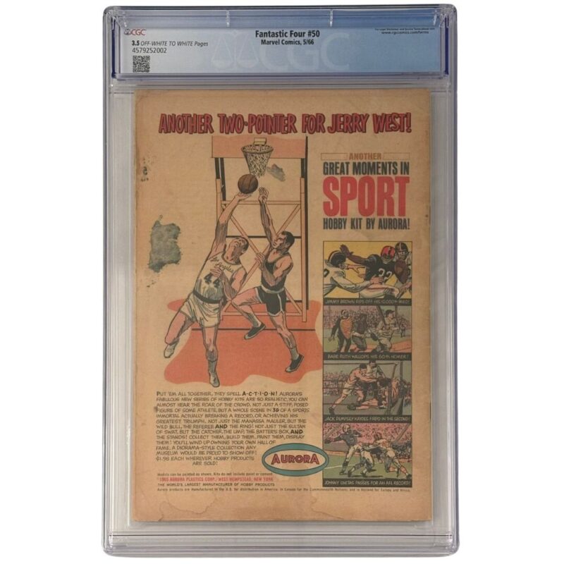 1966 Fantastic Four #50 - The Startling Saga Of The Silver Surfer (CGC) - Image 4