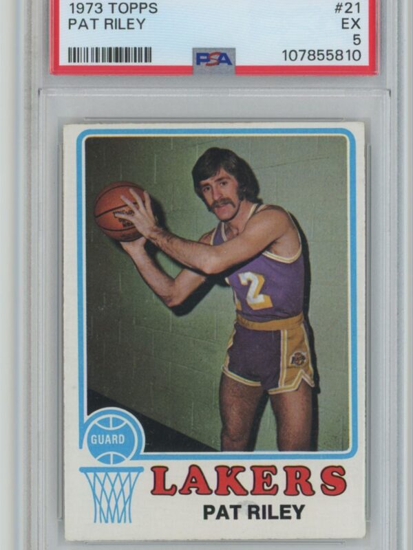 1973-74 TOPPS PAT RILEY ROOKIE 107855810 PSA 5 LOS ANGELES LAKERS #21 PSA 5 POP