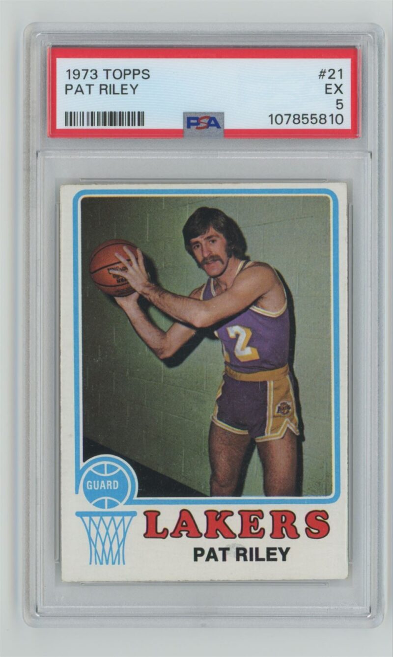 1973-74 TOPPS PAT RILEY ROOKIE 107855810 PSA 5 LOS ANGELES LAKERS #21 PSA 5 POP