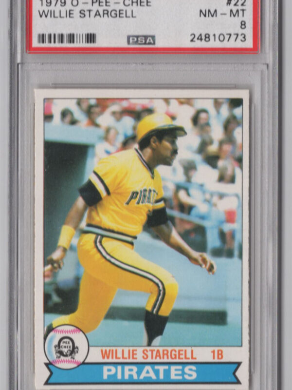 1979 O-PEE-CHEE 3-15 WILLIE STARGELL PSA 8 PITTSBURGH PIRATES #22