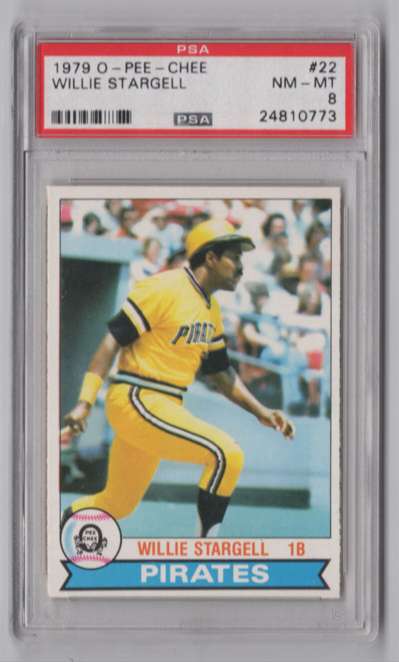 1979 O-PEE-CHEE 3-15 WILLIE STARGELL PSA 8 PITTSBURGH PIRATES #22