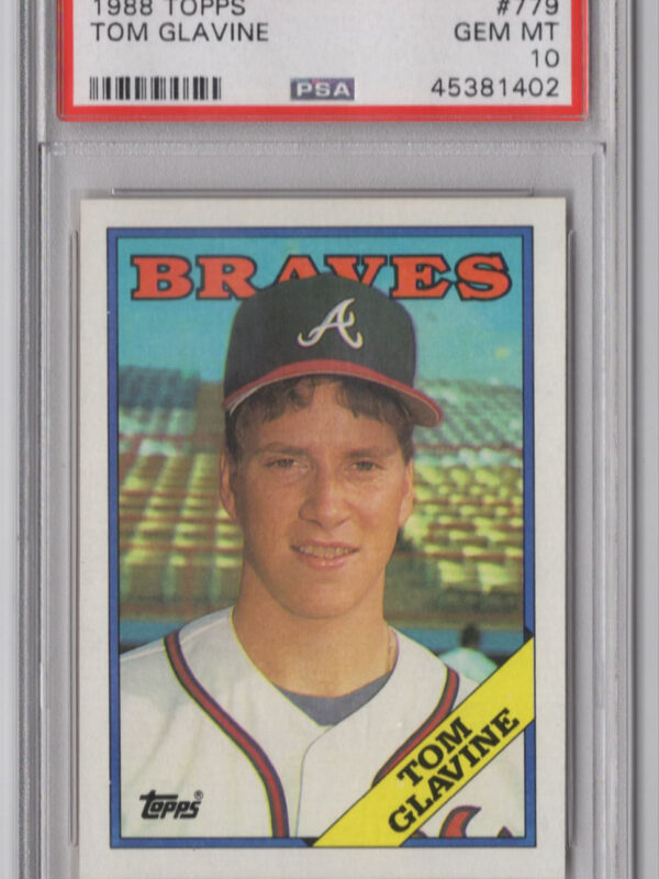 1984 TOPPS 3-15 TOM GLAVINE ROOKIE PSA 10 ATLANTA BRAVES #779 NONE HIGHER!