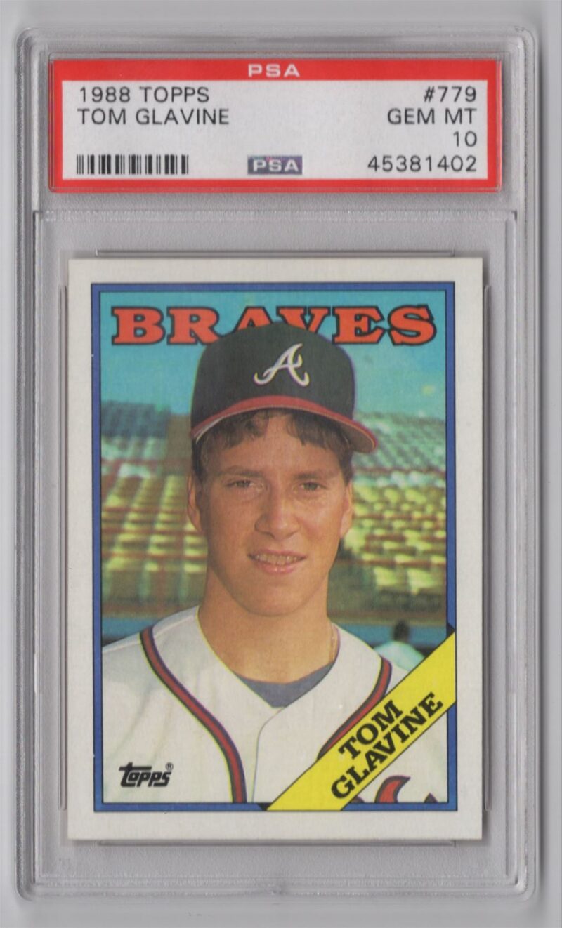 1984 TOPPS TOM GLAVINE ROOKIE PSA 10 ATLANTA BRAVES #779 NONE HIGHER!