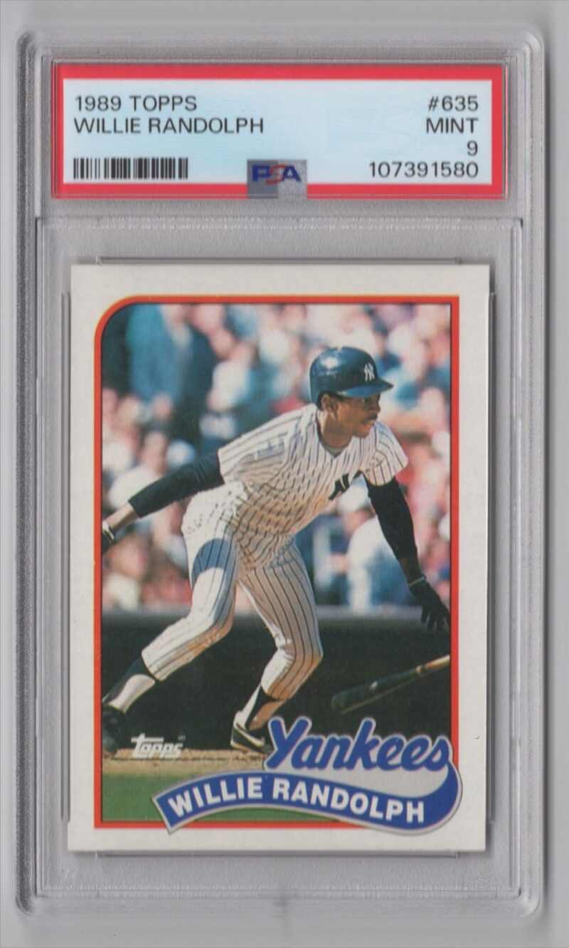 1989 TOPPS WILLIE RANDOLPH PSA 9 NEW YORK YANKEES #635 POP 5, TOTAL POP 19