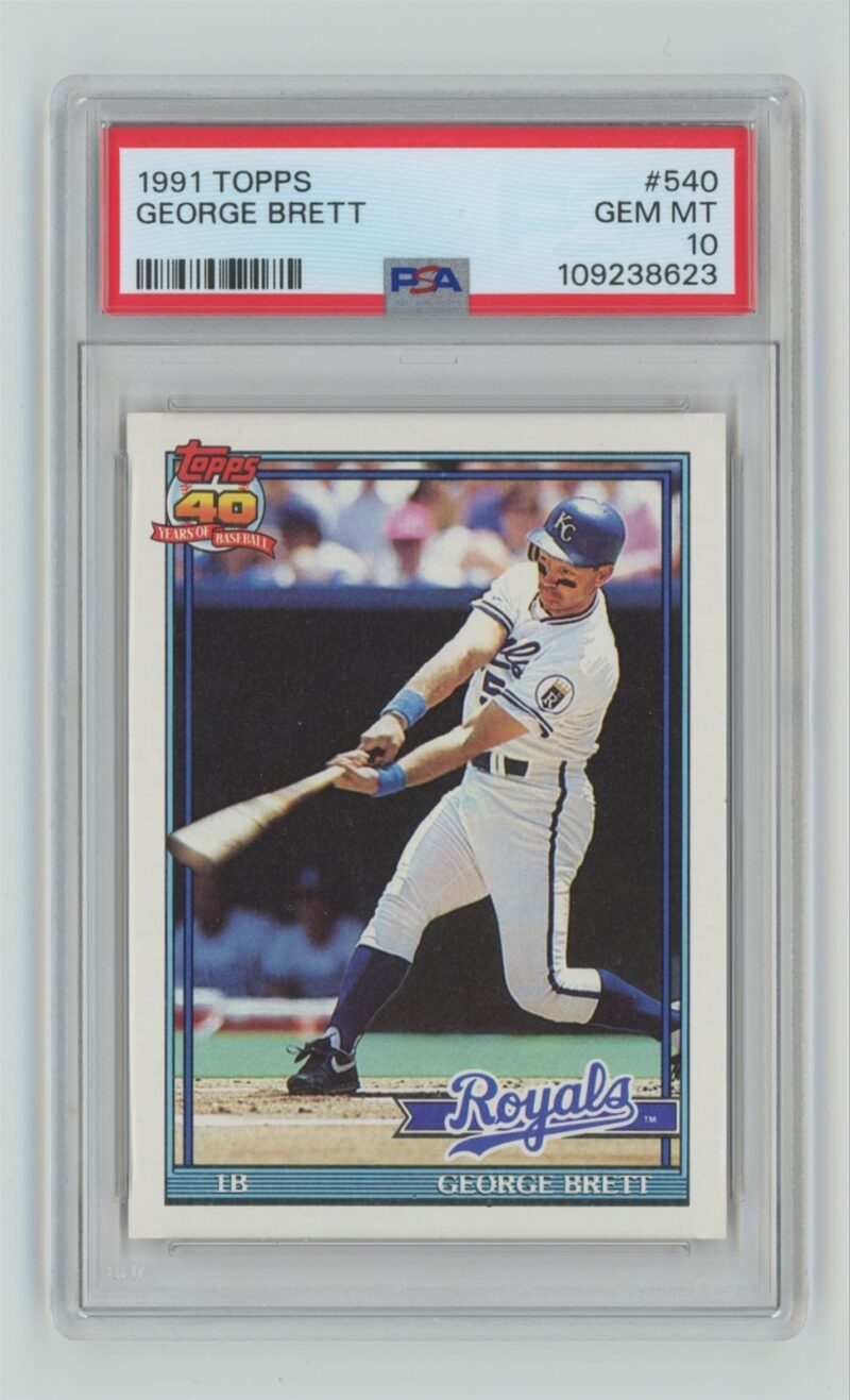 1991 TOPPS GEORGE BRETT PERFECT PSA 10 PSA 10 HOUSTON ASTROS #540