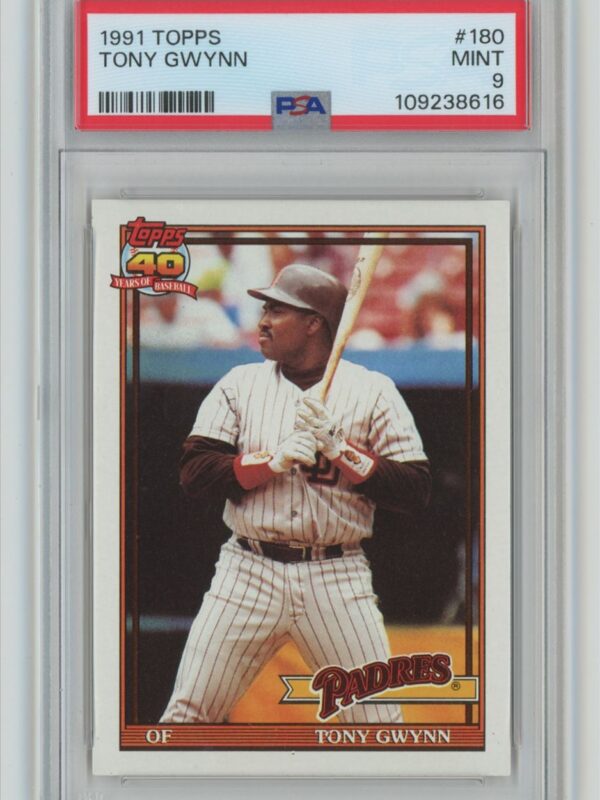 1991 TOPPS TONY GWYNN PSA 9 SAN DIEGO PADRES #180