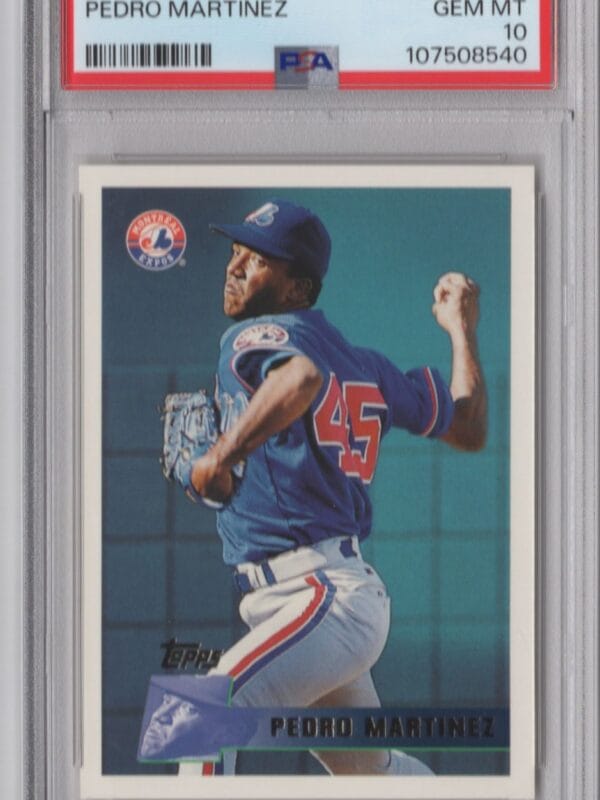 1996 TOPPS PEDRO MARTINEZ PSA 10 MONTREAL EXPOS #303 PERFECT PSA 10