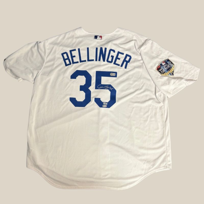 Cody Bellinger Autographed Los Angeles Dodgers 2018 World Series Majestic Jersey - Image 3