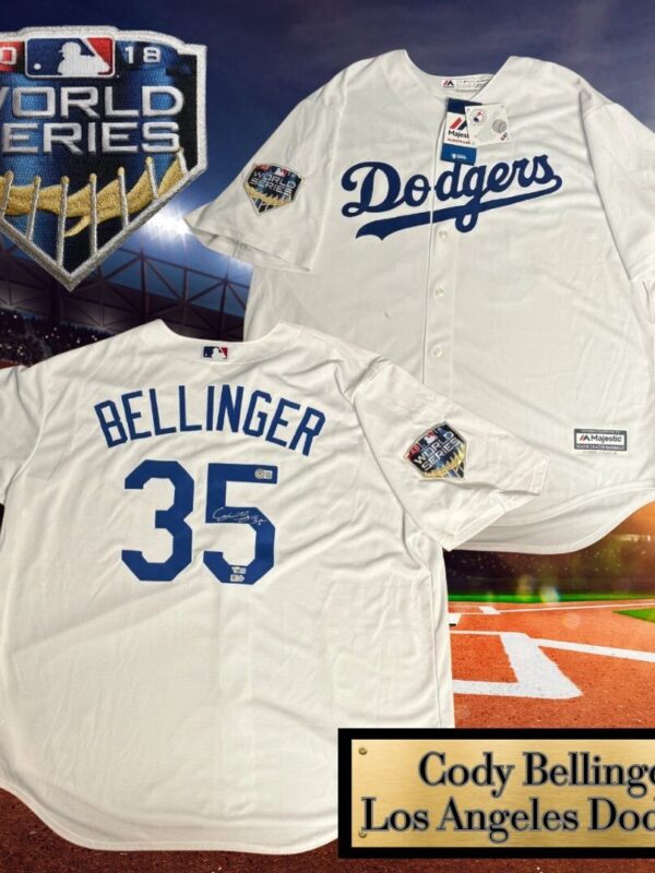 Cody Bellinger Autographed Los Angeles Dodgers 2018 World Series Majestic Jersey