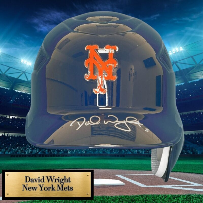 David Wright New York Mets Autographed Helmet