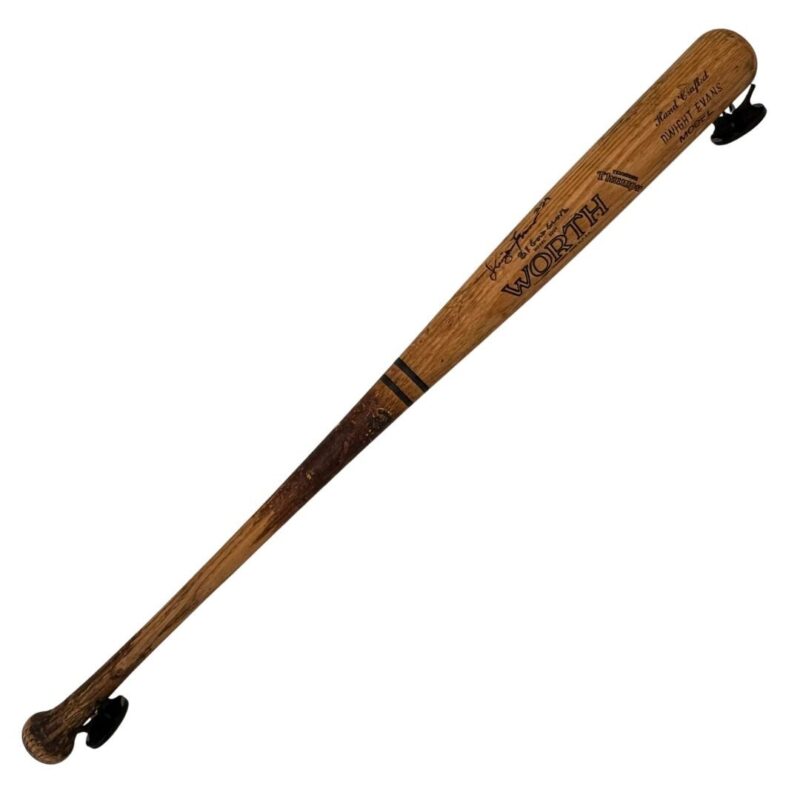 Dwight Evans Autographed & GAME USED Boston Red Sox MLB Baseball Bat - Image 13