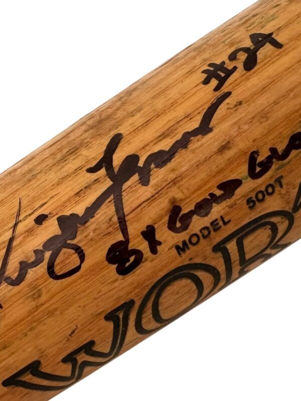 Dwight Evans Autographed & GAME USED Boston Red Sox MLB Baseball Bat