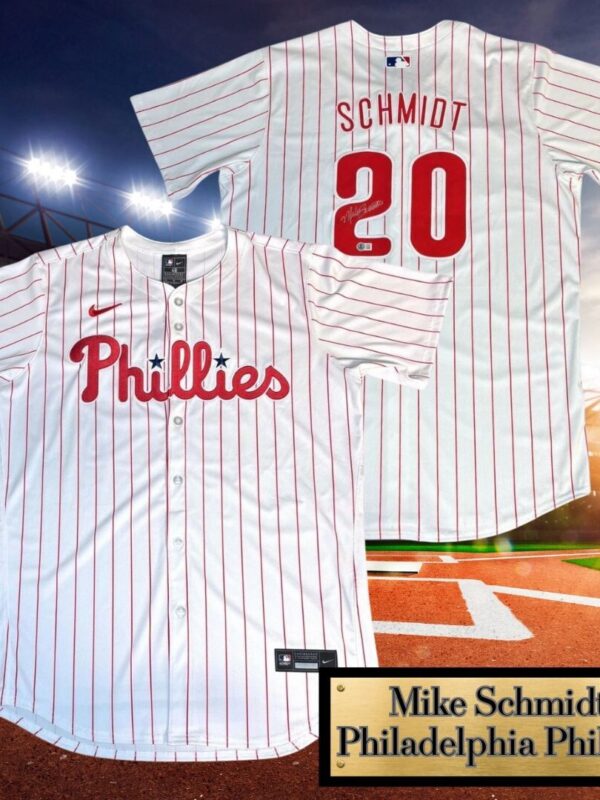 Mike Schmidt Autographed  Philadelphia Phillies Nike MLB Jersey