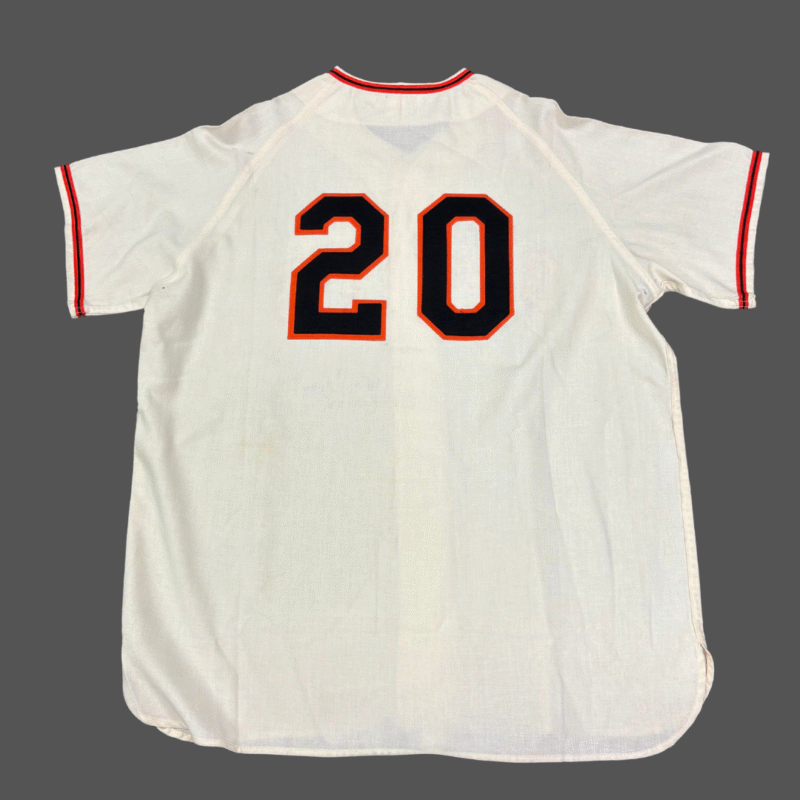 Monte Irvin Autographed Vintage San Francisco Giants Mitchell &  Ness Jersey - Image 4