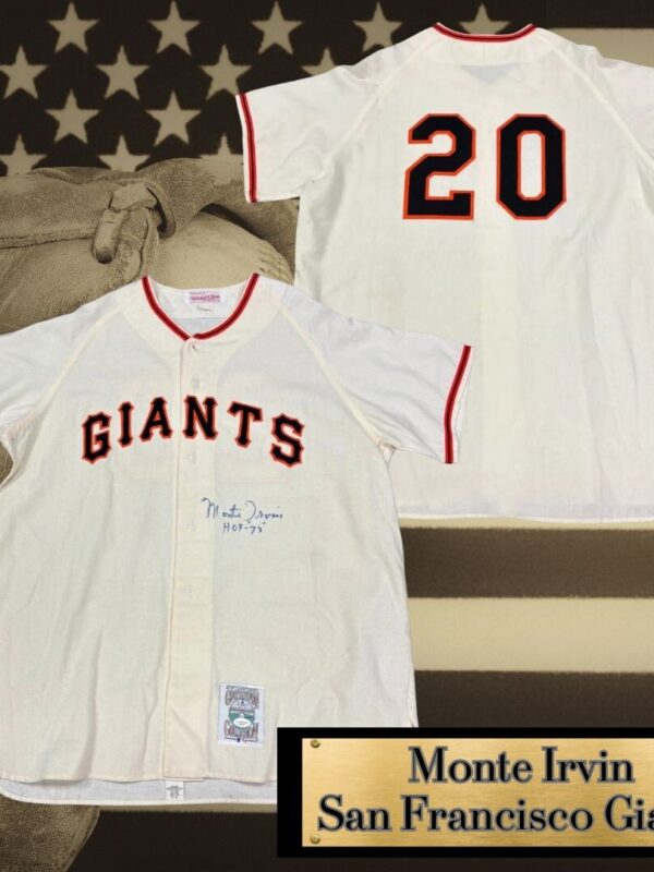 Monte Irvin Autographed Vintage San Francisco Giants Mitchell &  Ness Jersey