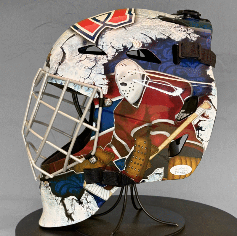 Patrick Roy Autographed Montreal Canadiens NHL Hockey Goalie Mask - Image 6