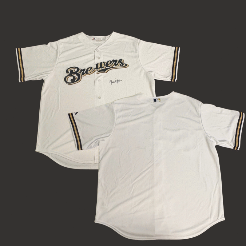 ROLLIE FINGERS AUTOGRAPHED Milwaukee Brewers Jersey - Image 3