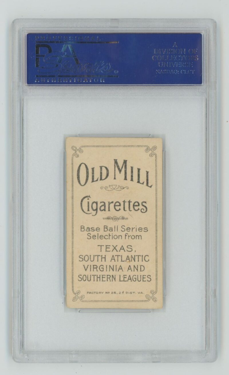 1909 OLD MILL WHITE BORDER CHARLIE FRITZ PSA 5 NEW ORLEANS TOTAL POP 33 - Image 3
