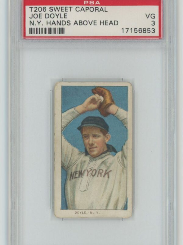 1909 SWEET CAPORAL WHITE BORDER JOE DOYLE PSA 3 NEW YORK 286593747076