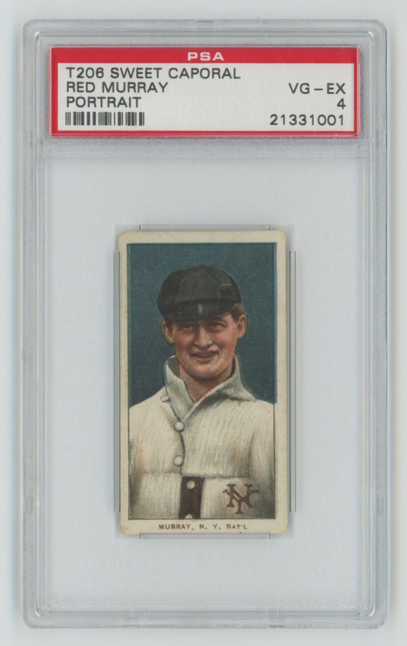 1909 SWEET CAPORAL WHITE BORDER RED MURRAY PSA 4 NEW YORK PORTRAIT