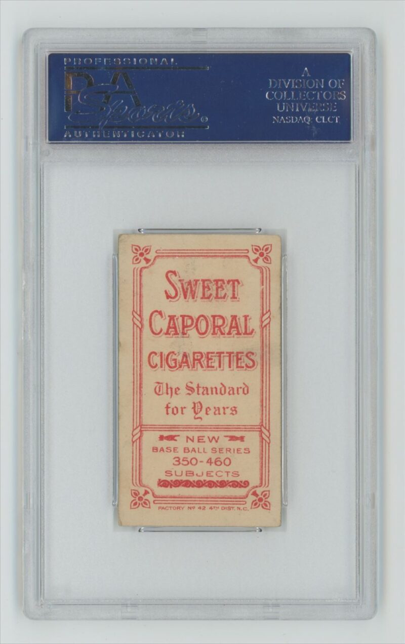 1909 SWEET CAPORAL WHITE BORDER TOMMY LEACH PSA 4.5 PITTSBURGH BENDING OVER - Image 3