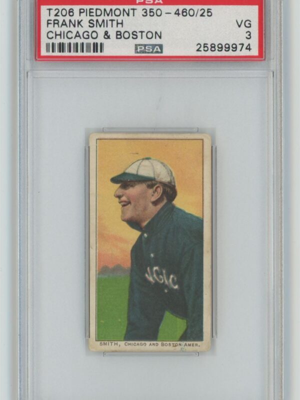 1909 WHITE BORDER FRANK SMITH 25899974 PSA 3 CHICAGO AND BOSTON POP 6 ONLY 11 286720039506