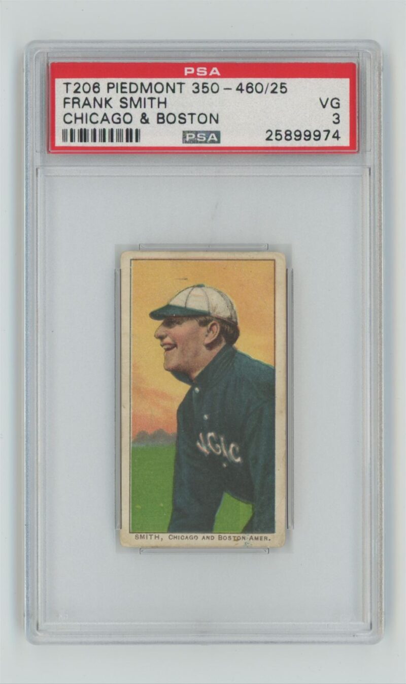 1909 WHITE BORDER FRANK SMITH 25899974 PSA 3 CHICAGO AND BOSTON POP 6 ONLY 11 286720039506