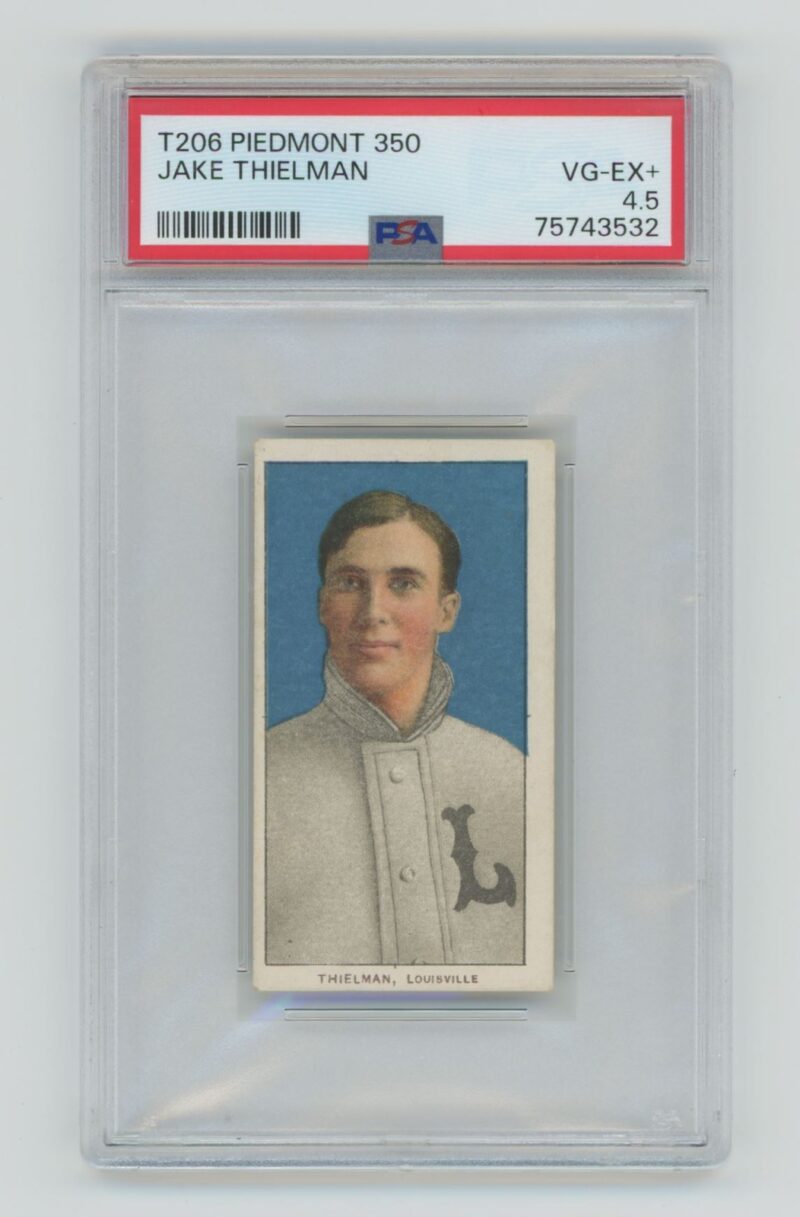 1909 WHITE BORDER JAKE THIELMAN 75743532 PSA 4.5 LOUISVILLE TOTAL POP 18