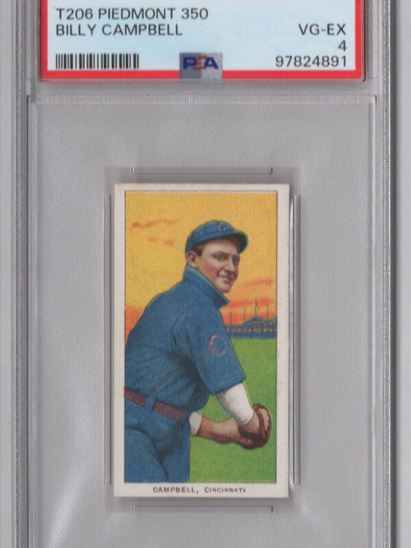 1910 PIEDMONT WHITE BORDER BILLY CAMPBELL PSA 4 CINCINNATI