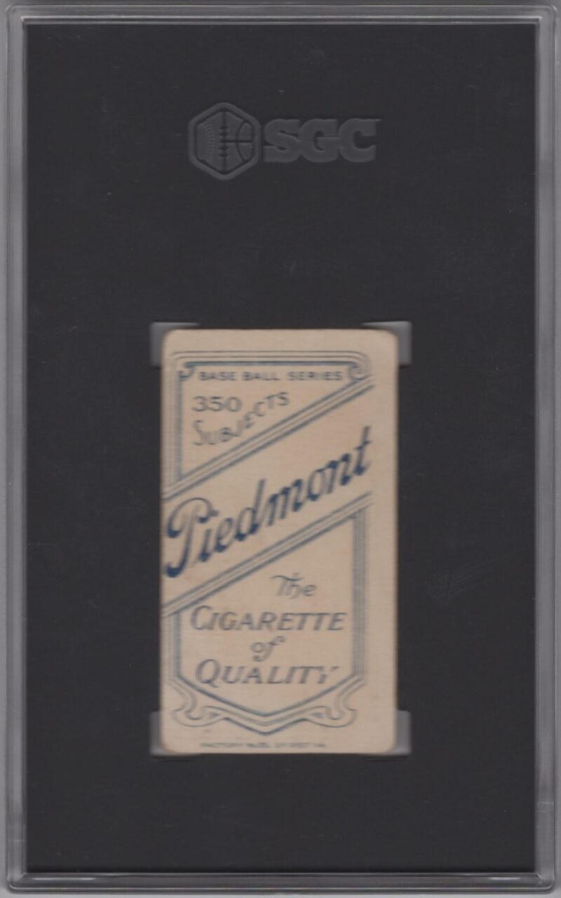 1910 PIEDMONT WHITE BORDER HANS LOBERT SGC 2 CINCINNATI - Image 3