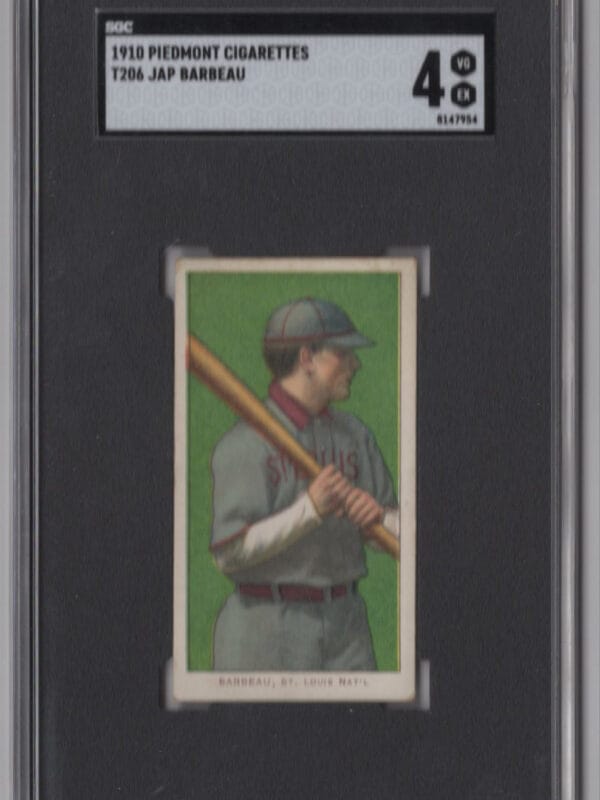 1910 PIEDMONT WHITE BORDER JAP BARBEAU SGC 4 ST. LOUIS NAT'L