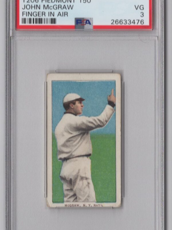 1910 PIEDMONT WHITE BORDER JOHN MCGRAW PSA 3 NEW YORK 286512272936