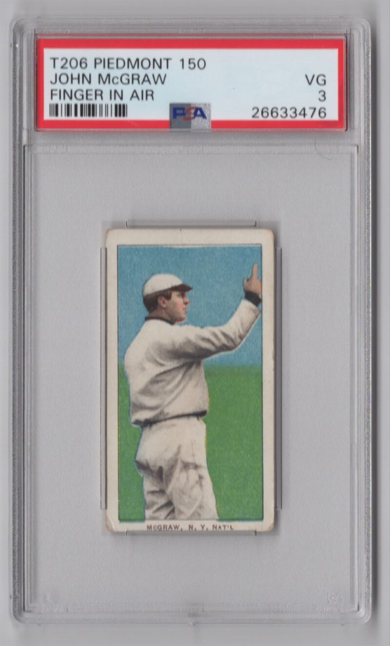 1910 PIEDMONT WHITE BORDER JOHN MCGRAW PSA 3 NEW YORK 286512272936
