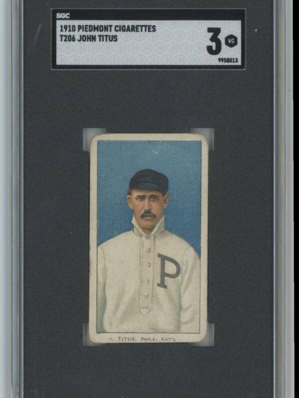 1910 PIEDMONT WHITE BORDER JOHN TITUS SGC 3 PHILADELPHIA