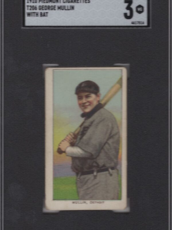 1910 Piedmont T206 George Mullin