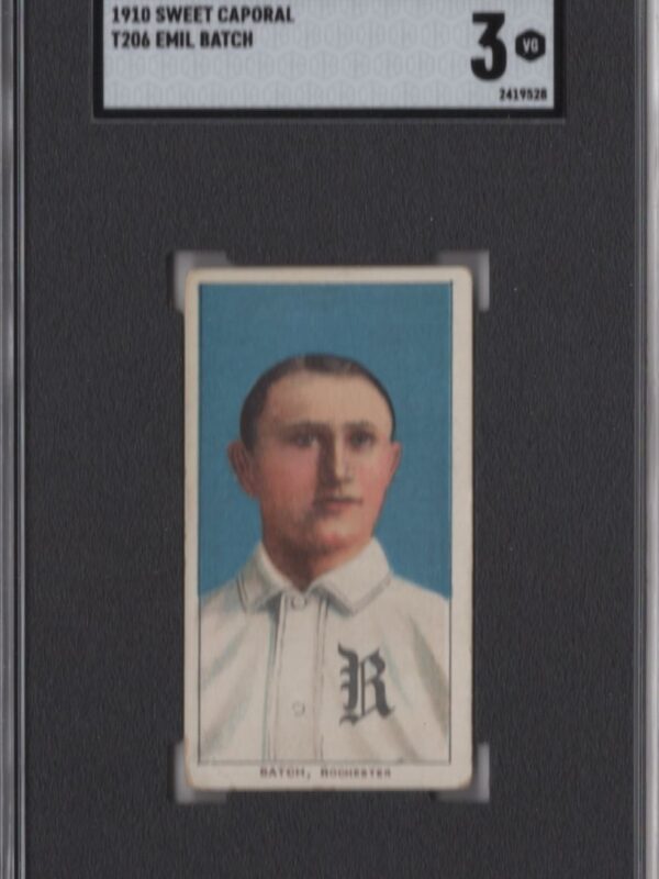 1910 SWEET CAPORAL WHITE BORDER EMIL BATCH SGC 3 ROCHESTER POP 15